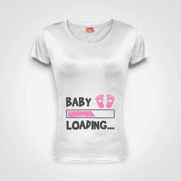Baby Girl loading - Ladies T-Shirt (round neck)