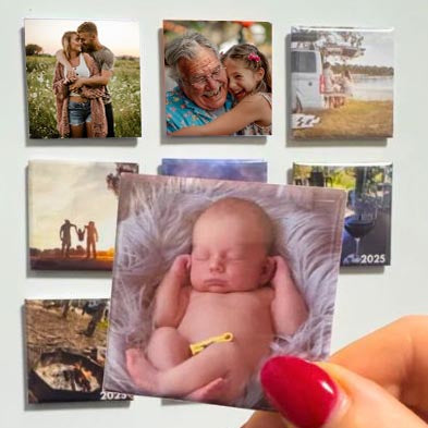 Premium Gloss Fridge Magnet - Set of 9!