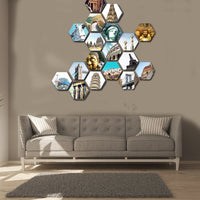 Hexagonal Canvas Prints - 18 Piece