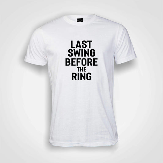 Last swing before the ring Men's T-Shirt (round neck)