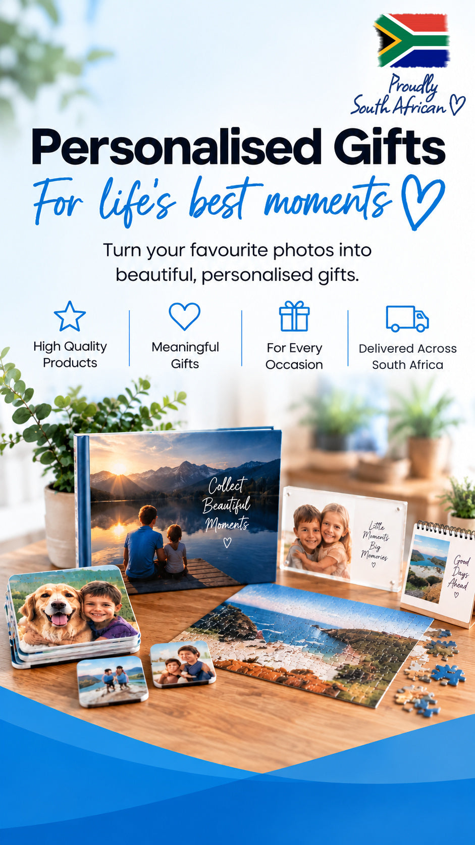 Personalised Gifts for life's best moments - Proudly South African, delivered across South Africa