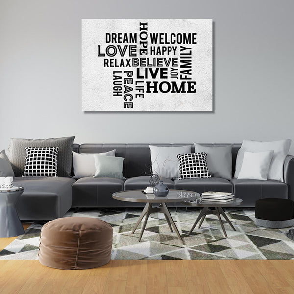 Wall Art Quote: Dream Love Home