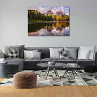 Lake Antorno in the sunset Canvas & More 