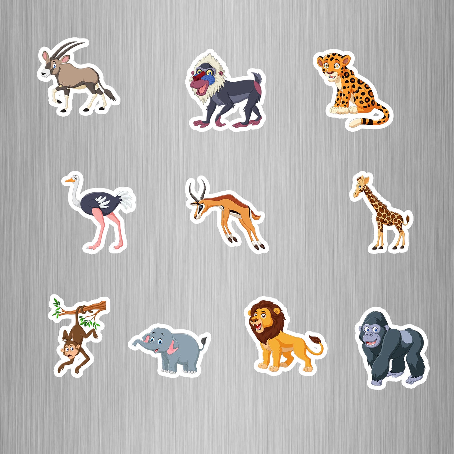 Cartoon Safari Pack (1)  Photo Fridge Magnets - (10 PER PACK)