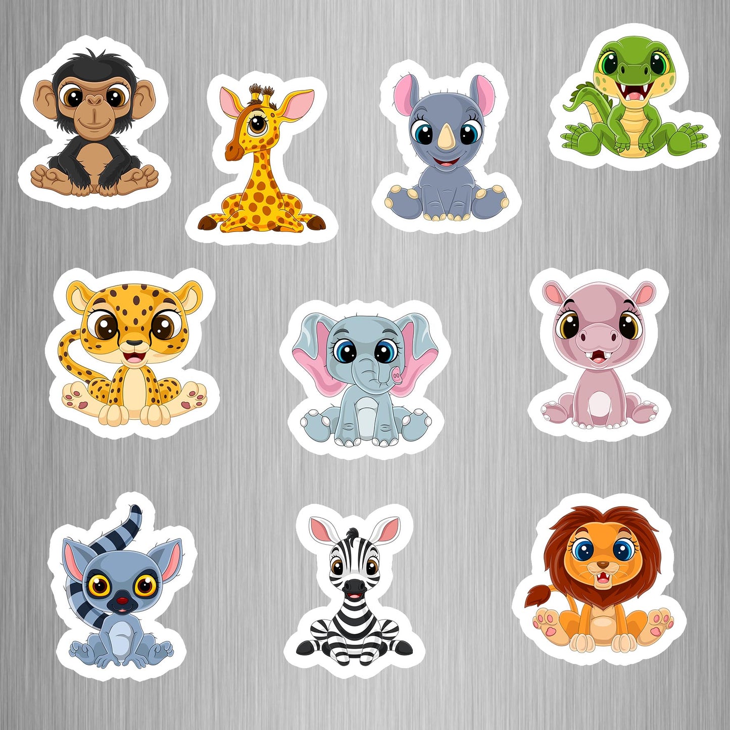 Little Animal Pack (2) Photo Fridge Magnets - (10 PER PACK)
