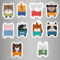 Cute Animal Photo Fridge Magnets (10 PER PACK)