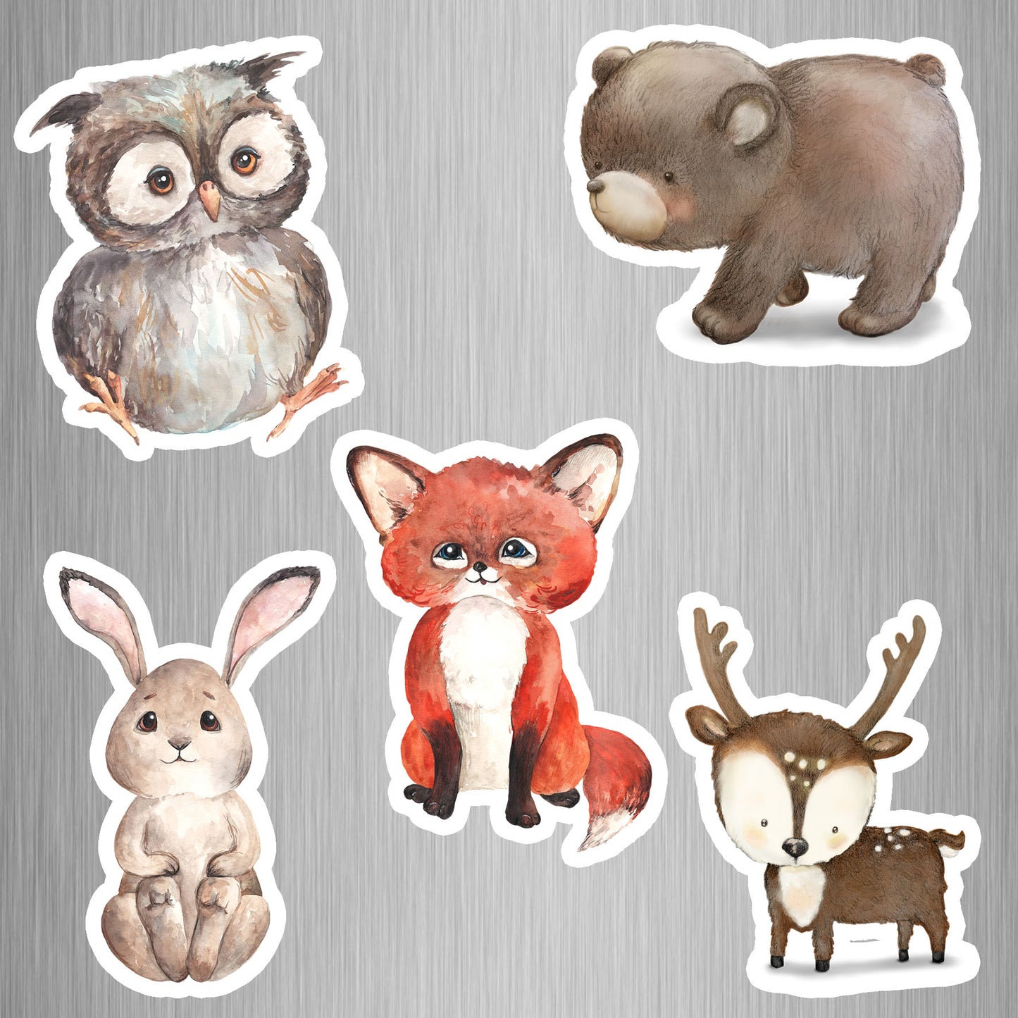 Woodlands Animal Fridge Magnets - (5 PER PACK)