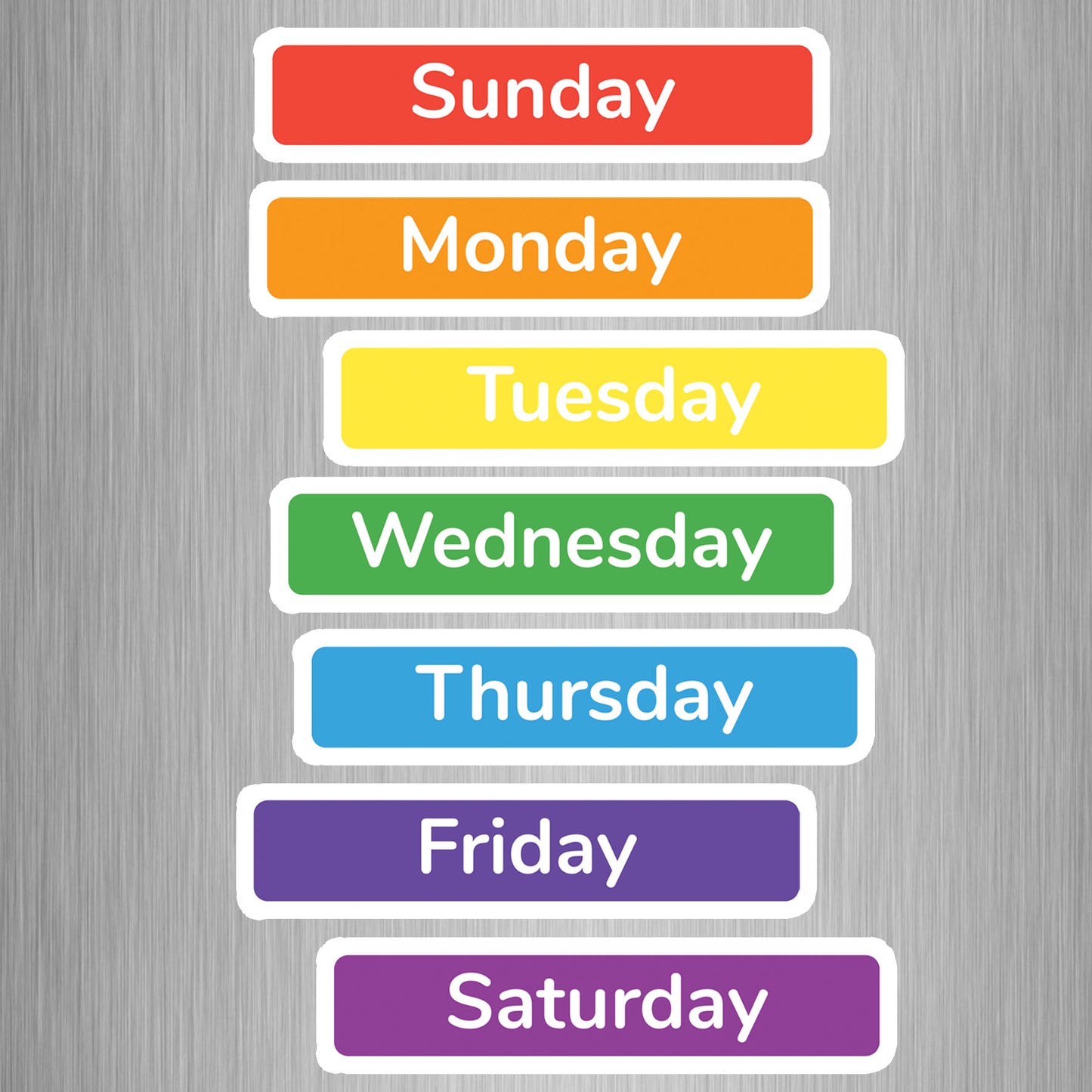 Day of the week Photo Fridge Magnets - (7 PER PACK)