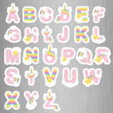 Unicorn Alphabet Fridge Magnets - (26 PER PACK)