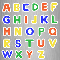 Junior Alphabet Fridge Magnets - (26 PER PACK)