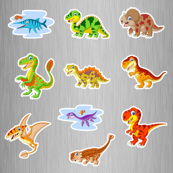 Dinosaur Fridge Magnets - (10 PER PACK)