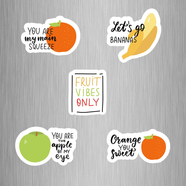Fruit vibes only Fridge Magnets - (5 PER PACK)