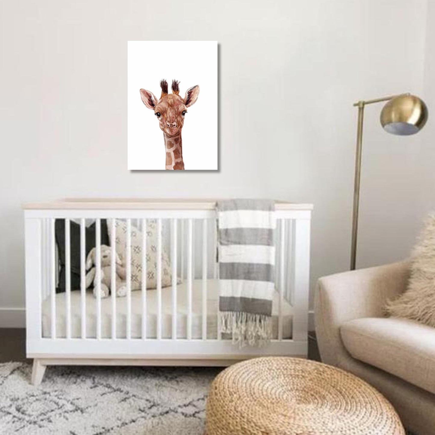 Unisex: Set of 1 - Watercolor Giraffe Canvas & More 