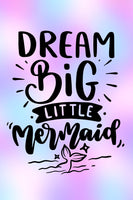 Girls: Set of 3 - Dream Big little Mermaid Canvas & More 
