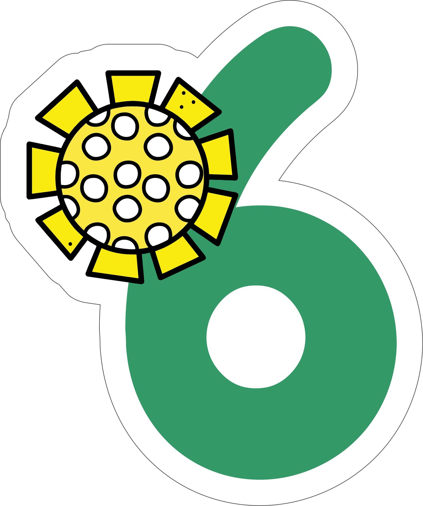 Farm Animal Theme Numbers Photo Fridge Magnets - (11 PER PACK)