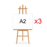 Blank Artist Canvas 3x A4/A3/A2