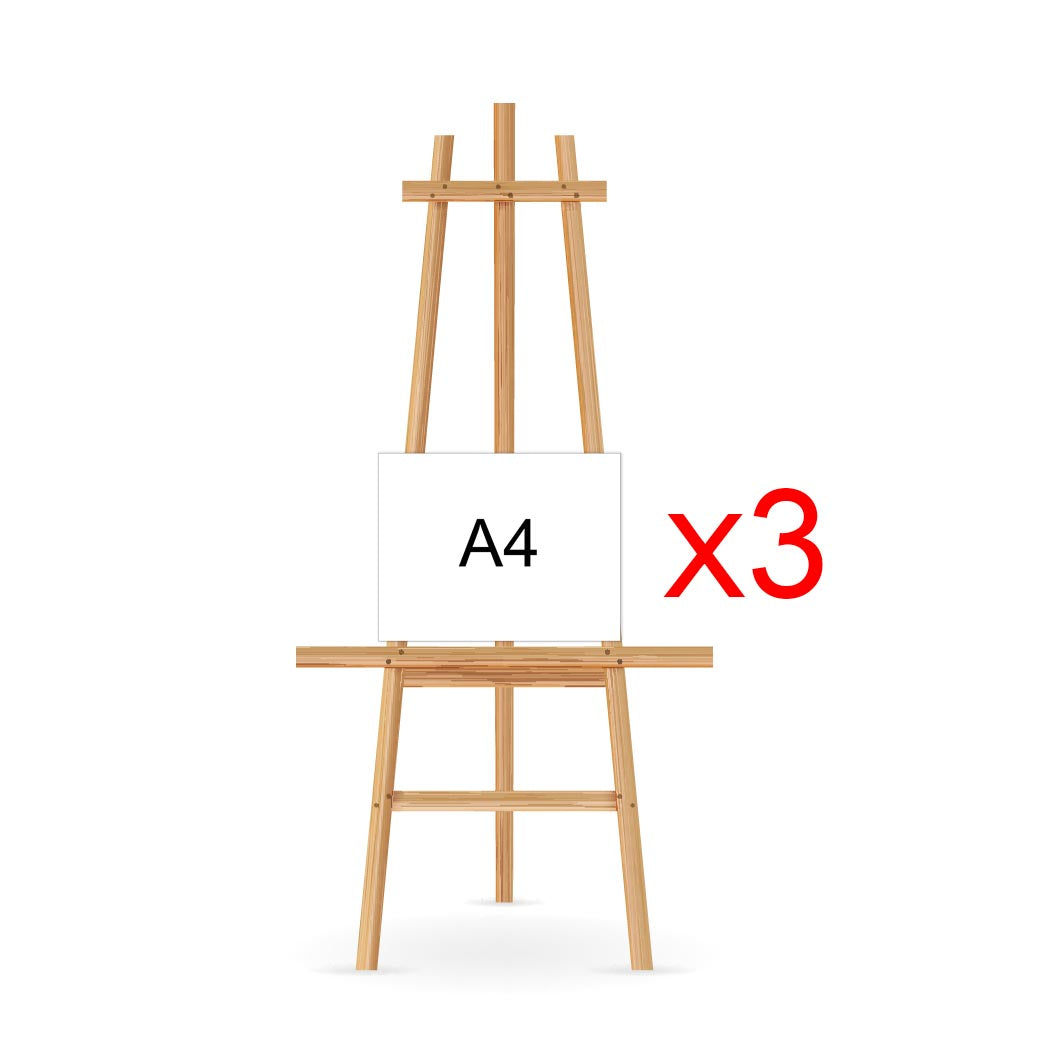 Blank Artist Canvas 3x A4/A3/A2