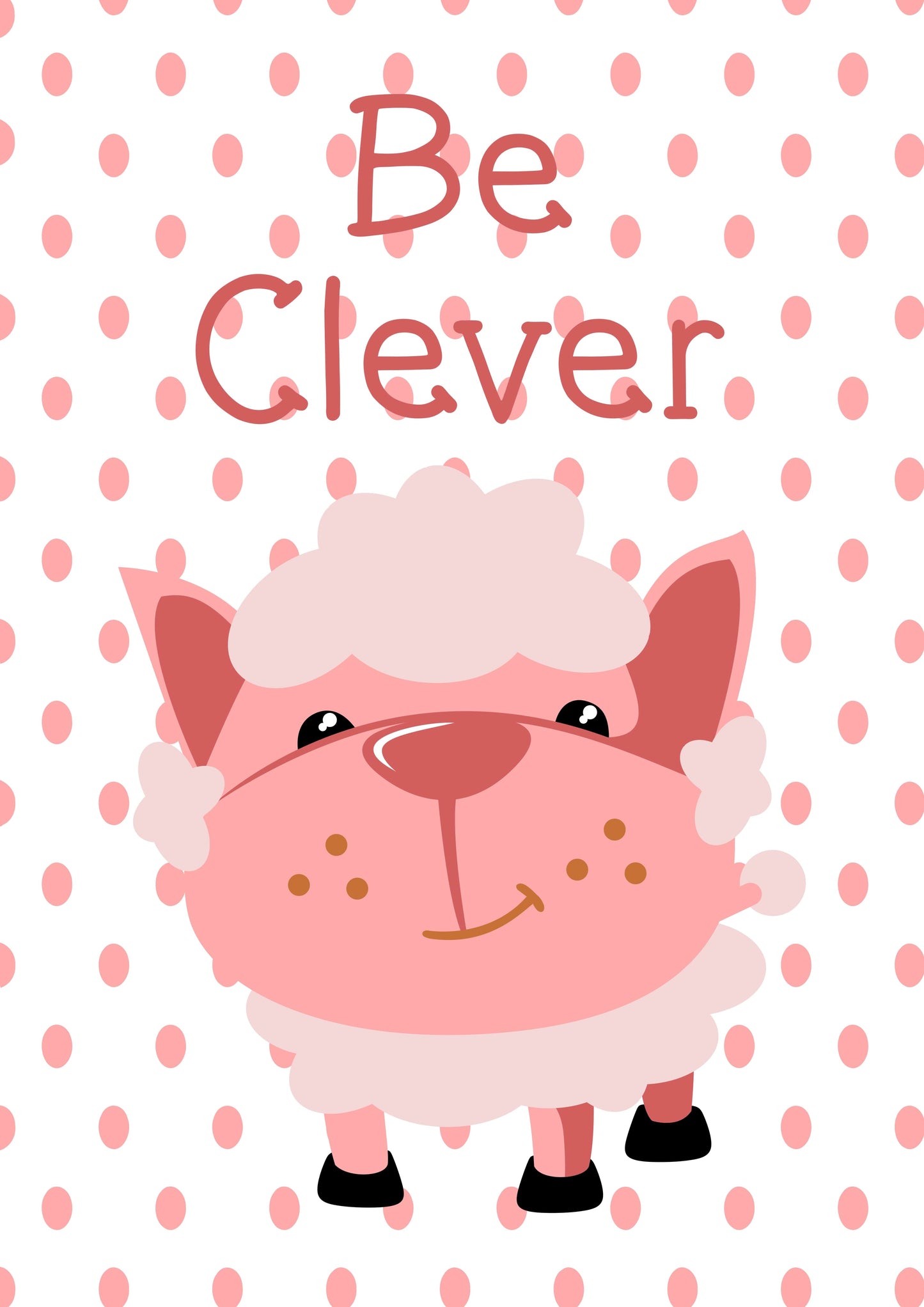 Girls: Set of 3 - Dream Big Elephant - Be Clever Sheet - Stay Cute Cat Canvas & More 