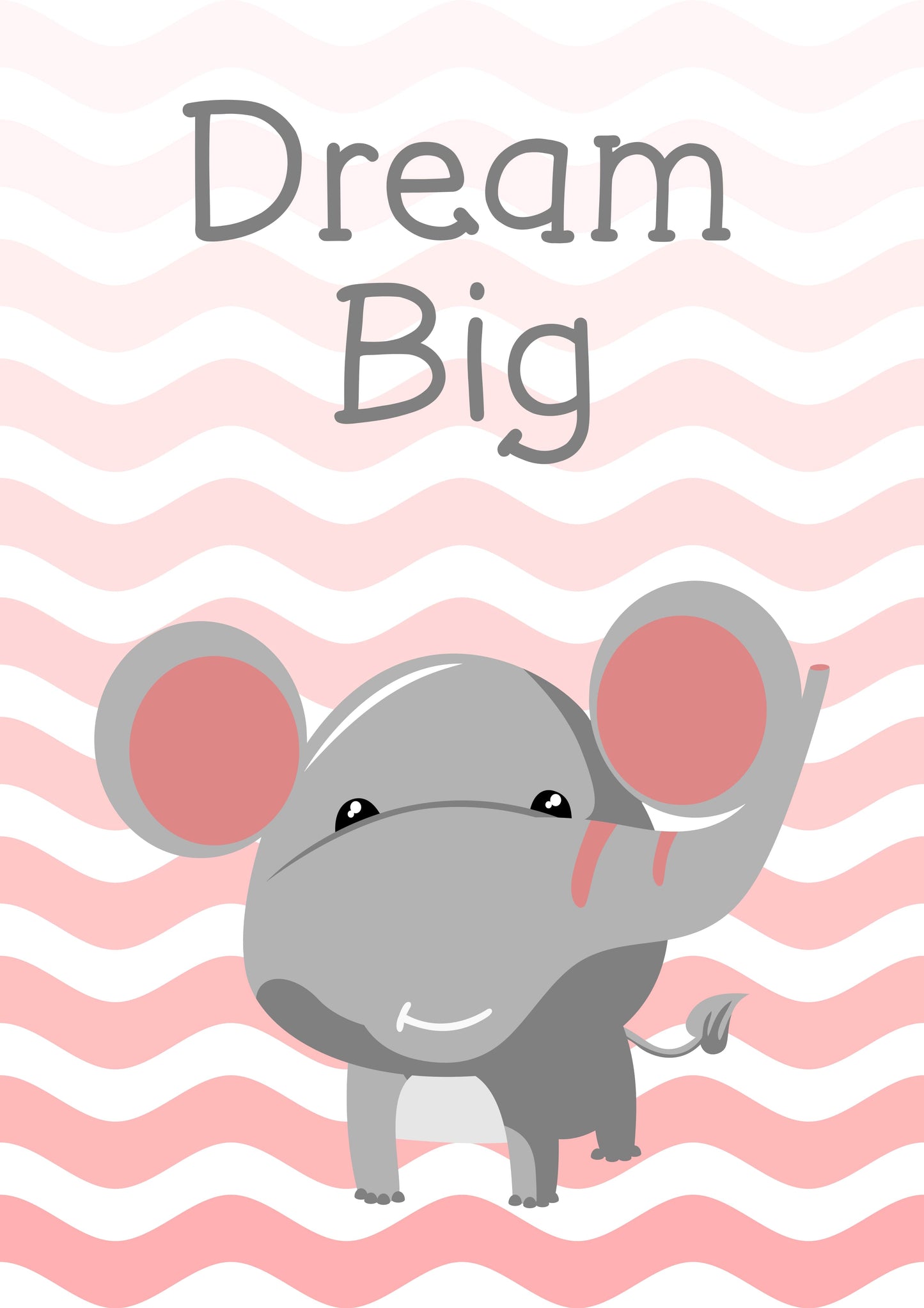 Girls: Set of 3 - Dream Big Elephant - Be Clever Sheet - Stay Cute Cat Canvas & More 