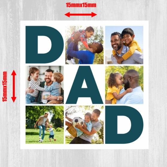 Dad Photo Fridge Magnet (Pack of 2)