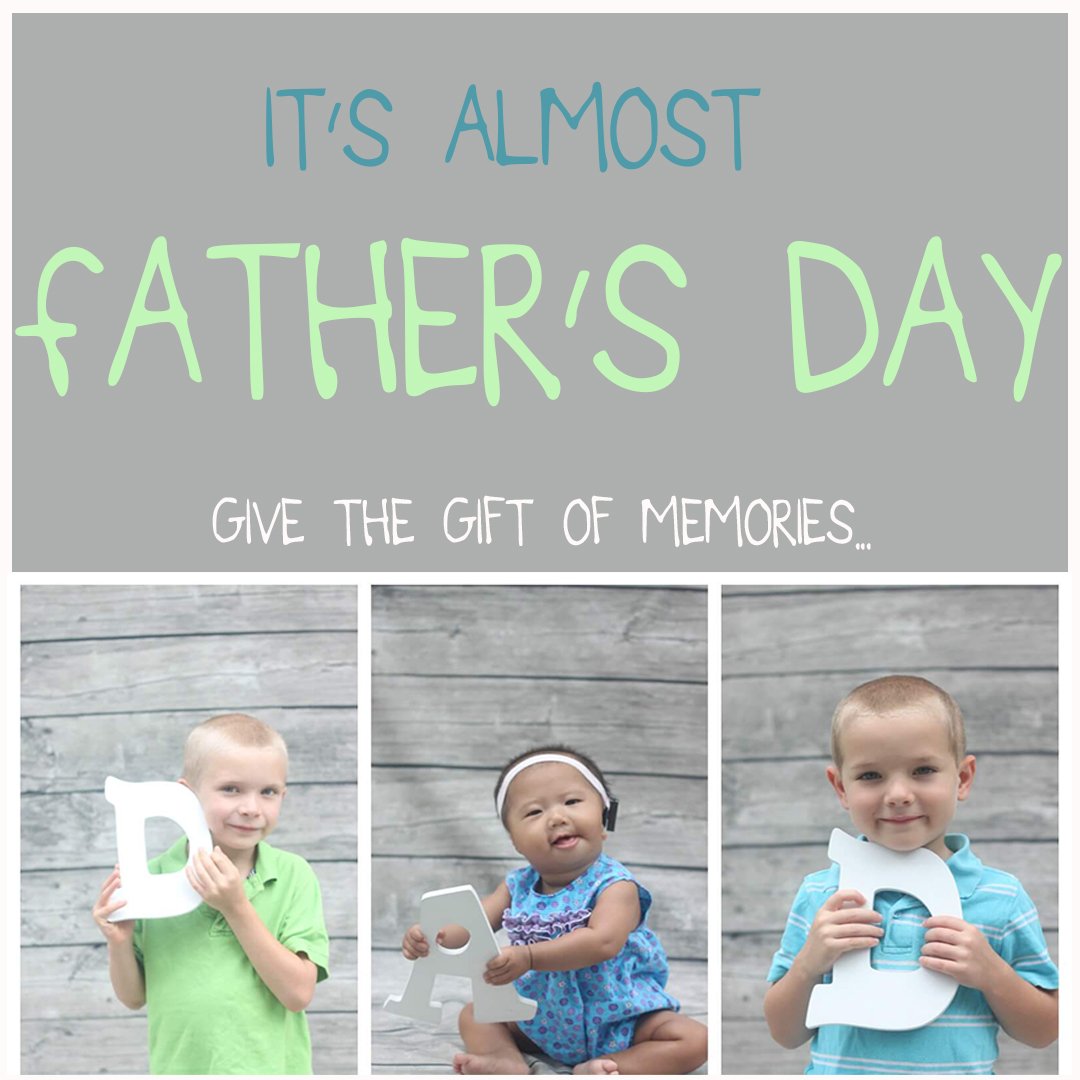 Father's Day: Bring the kids for a UNIQUE photoshoot Canvas & More 