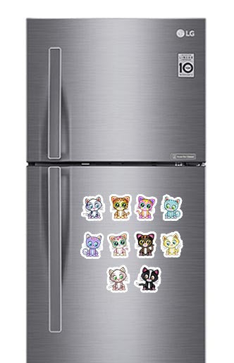 Cute Cats Photo Fridge Magnets - (10 PER PACK)