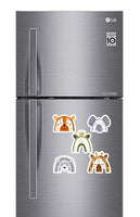 Animal Rainbows Fridge Magnets - (5 PER PACK)