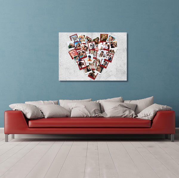Heart Collage Canvas & More 