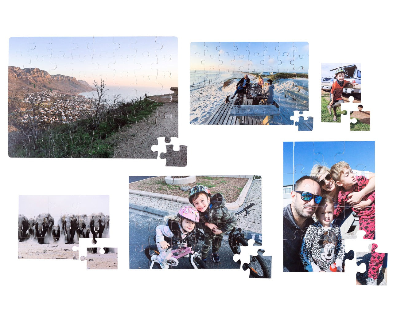 Rectangle Fridge Magnet Photo Puzzles -choose a size!