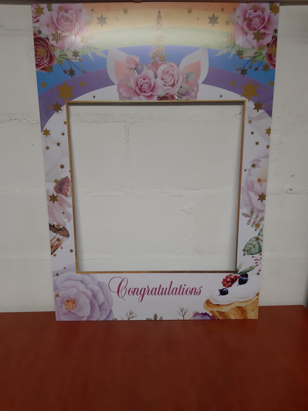 Selfie Photo Frame Prop "Unicorn"
