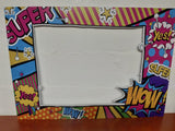 Selfie Photo Frame Prop "Pop Art Super Hero"