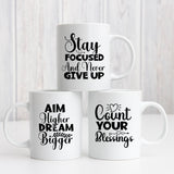 Positive Quotes Theme Coffee Mug