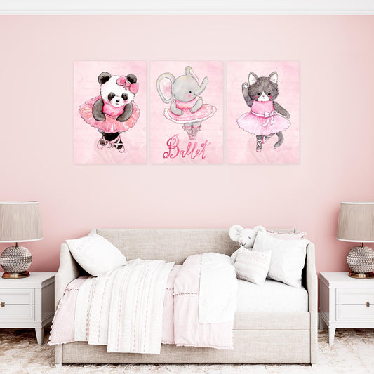 Girls: Set of 3 - Ballet Animals