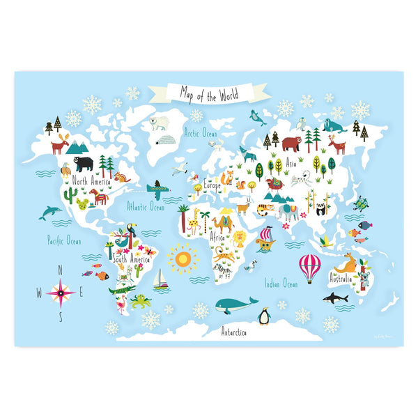 Kids World Map (A1)