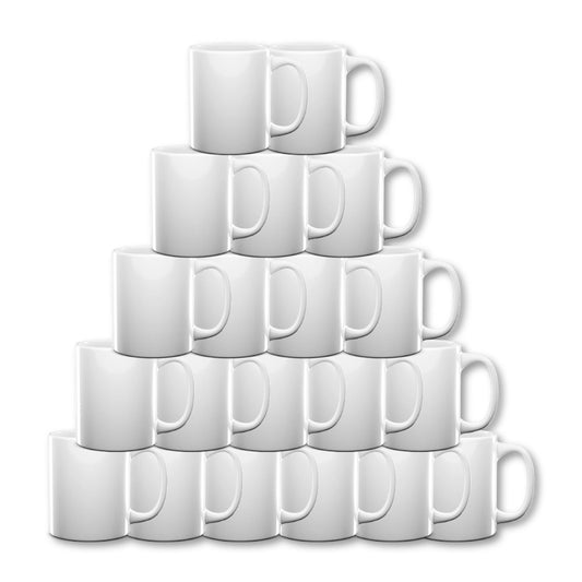 Sublimation Mugs (blank) white 11oz - 20 pack