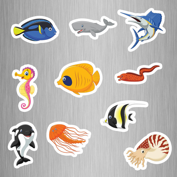 Sea Animals (1) Photo Fridge Magnets - (10 PER PACK) (UK)