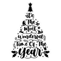 Large Vinyl Wall Art Sticker Quote: It's the most wonderful time of the year