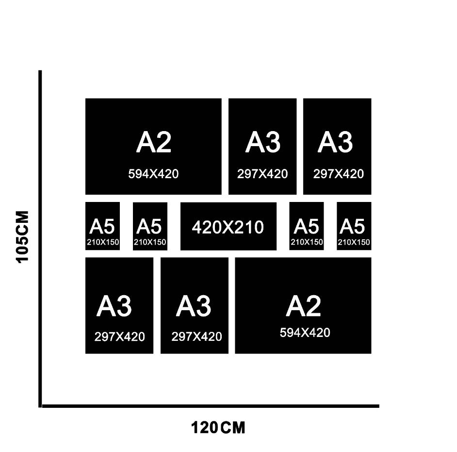 Deluxe Set - 11 ready-to-hang Canvas Prints Canvas & More 