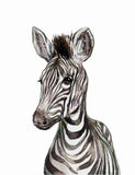 Unisex: Set of 1 - Watercolor Zebra Canvas & More 