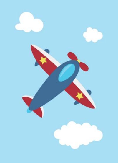 Boys - Set of 3 - Aeroplane wall art set Canvas & More 