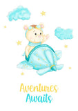 Boys: Set of 3 - Adventure Awaits Little Bear Canvas & More 