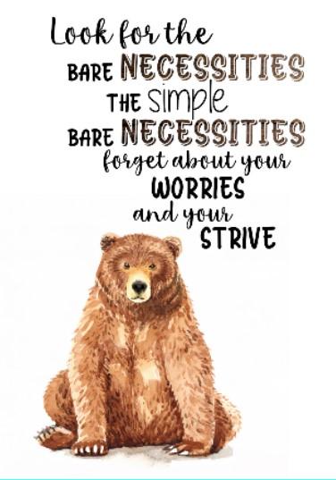 Unisex: Set of 1 - Look for the bare nacessaties Canvas & More 