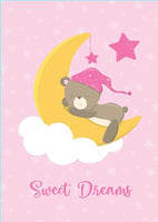 Girls: Set of 3 - Sleepy Baby Girl Bear Canvas & More 