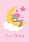 Girls: Set of 3 - Sleepy Baby Girl Bear Canvas & More 