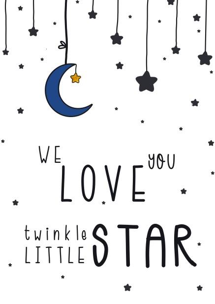 Unisex: Set of 1 - We love you twinkle little Star (Available in 2 colors) Canvas & More 