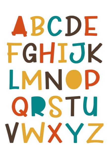 Unisex: Set of 3 - ABC Let's play all Day Canvas & More 