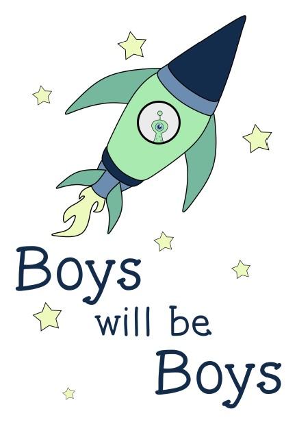Boys: Set of 3 - Alien Boys Rule Canvas & More 