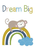 Boys: Set of 3 - Dream Big, Aim for the Stars Little Monkey Canvas & More 