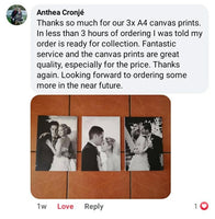 SELF-SERVICE: 3 x A4 Canvas Print Combo ( FAST DELIVERY!) Custom Canvas Canvas & More 