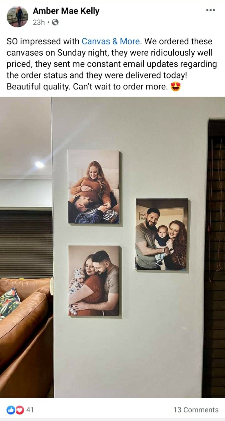 SELF-SERVICE: 3 x A4 Canvas Print Combo ( FAST DELIVERY!) Custom Canvas Canvas & More 